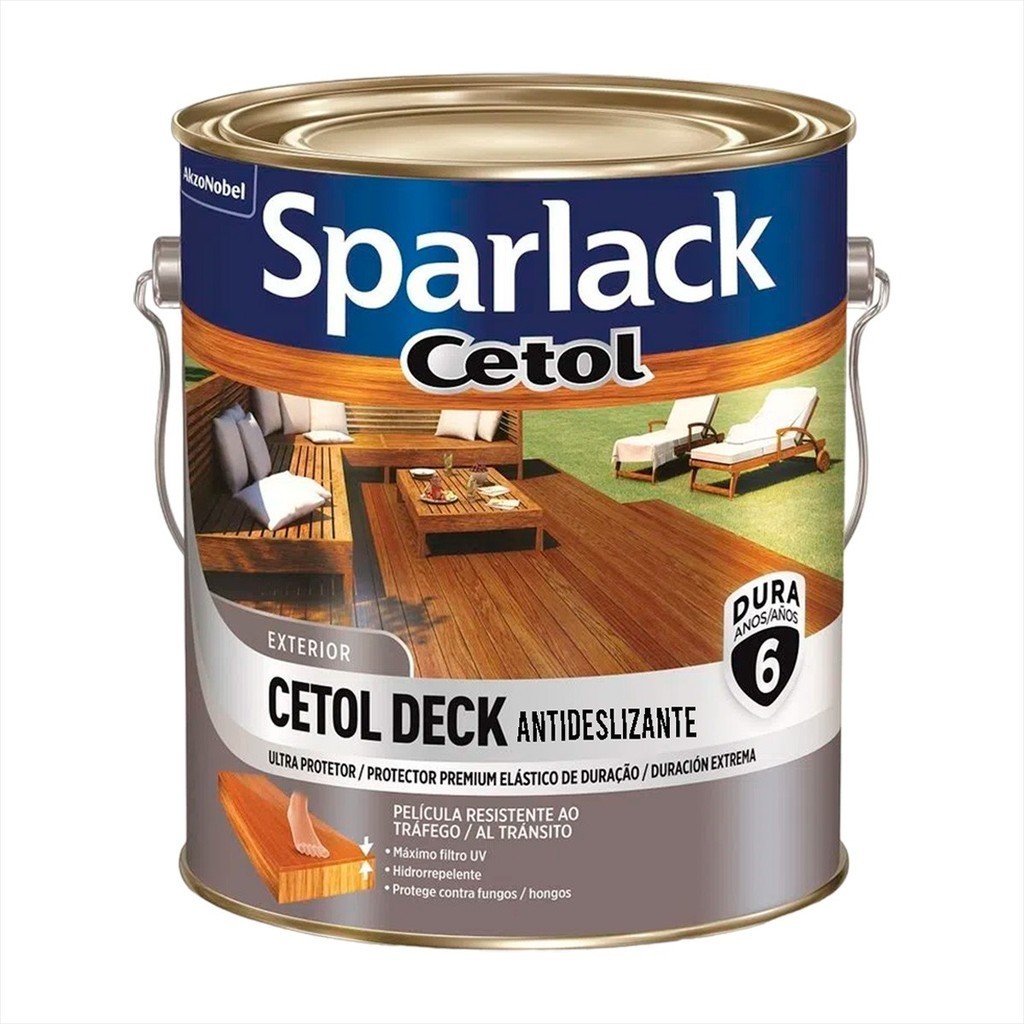 Verniz Cetol Deck Antiderrapante 3,6 Litros Semi Brilhante