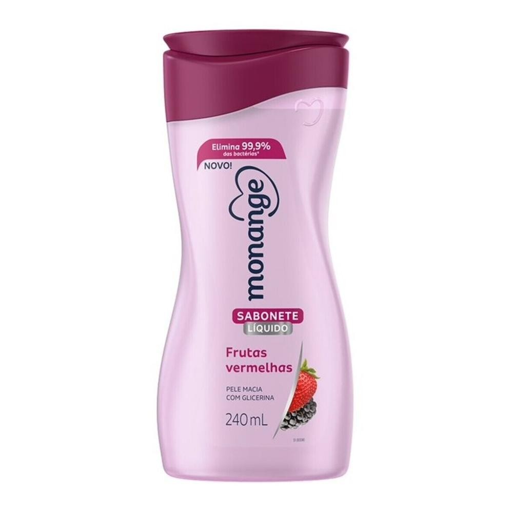 Sabonete Liquido Monange Frutas Vermelhas 240ml - Beauty