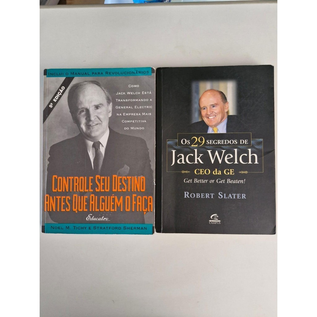 LIVRO, KIT(2), JACK WELCH, 1 OS 29 SEGREDOS DE, ROBERT SLATER, 2 CONTROLE SEU DESTINO ANTES QUE ALGUÉM O FAÇA, NOEL M.