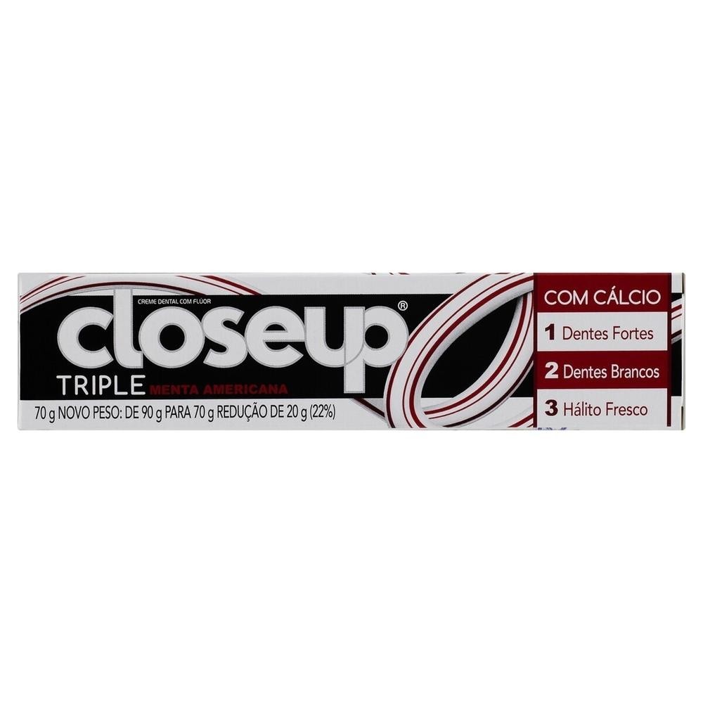 Creme Dental Close Up Triple Americana 70g em Oferta na Shopee