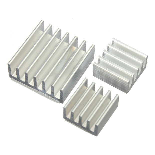 Kit Con 3 Dissipadores De Calor  Autoadesivo  Anodizado em Oferta na Shopee