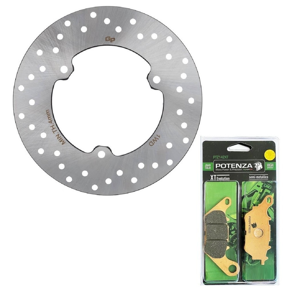 Disco de Freio Traseiro P/ Yamaha Mt 03 / Yzf R3 + Pastilhas Potenza em Oferta na Shopee