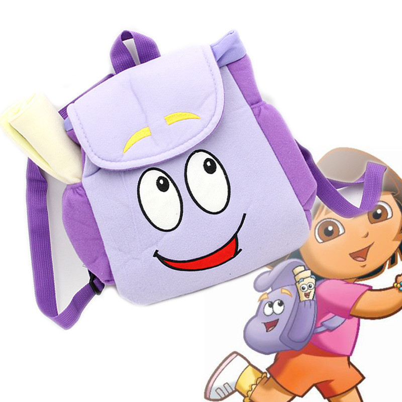American animated Dora backpack Dora map small backpack cute girl kindergarten gift