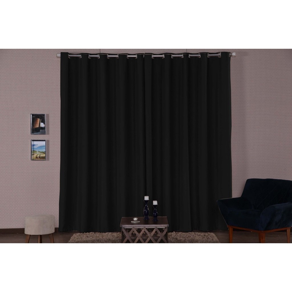 Cortina Blackout Sala e Quarto em Tecido Blecaute Corta Luz Premium