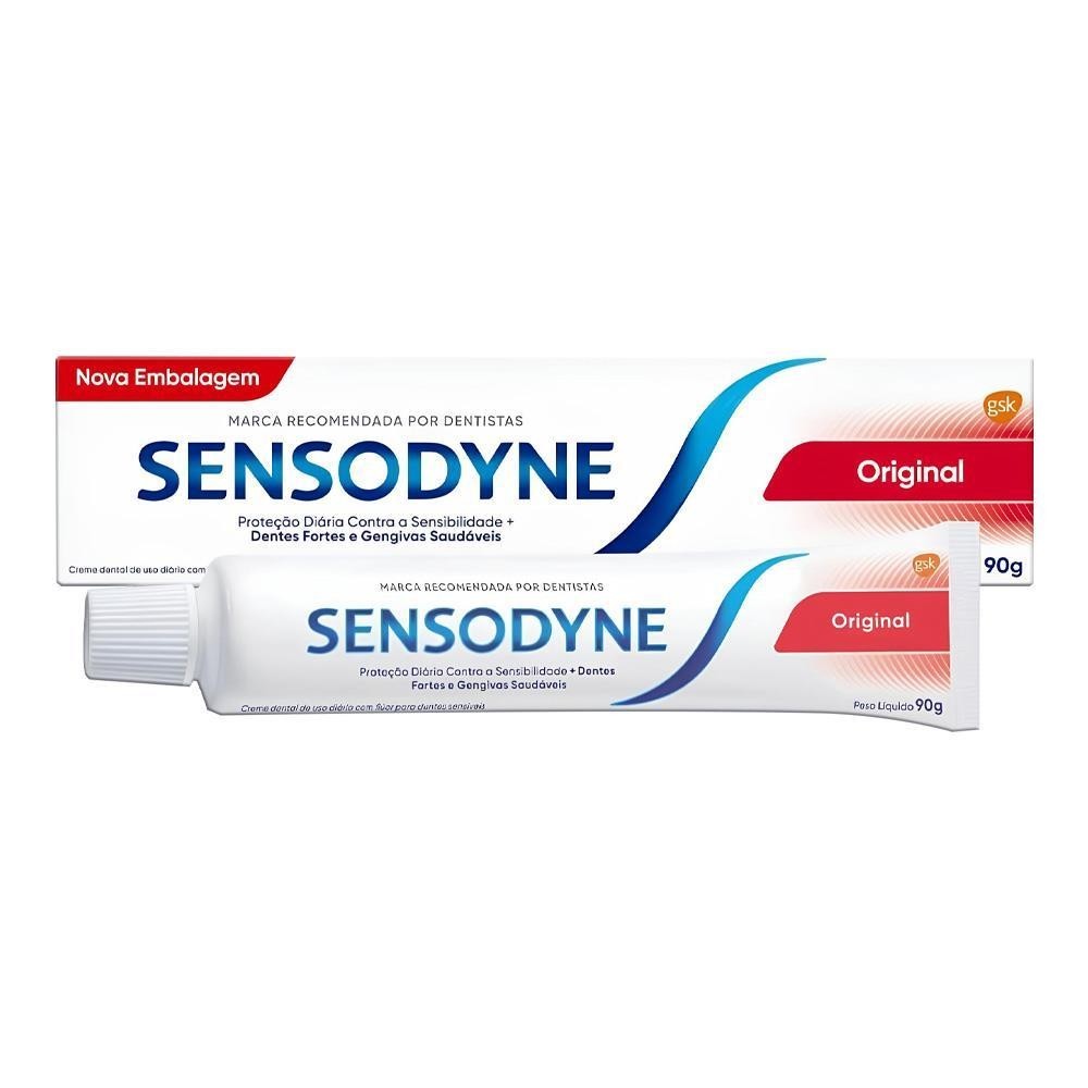 SENSODYNE CREME DENTAL ORIGINAL COM 90G em Oferta na Shopee