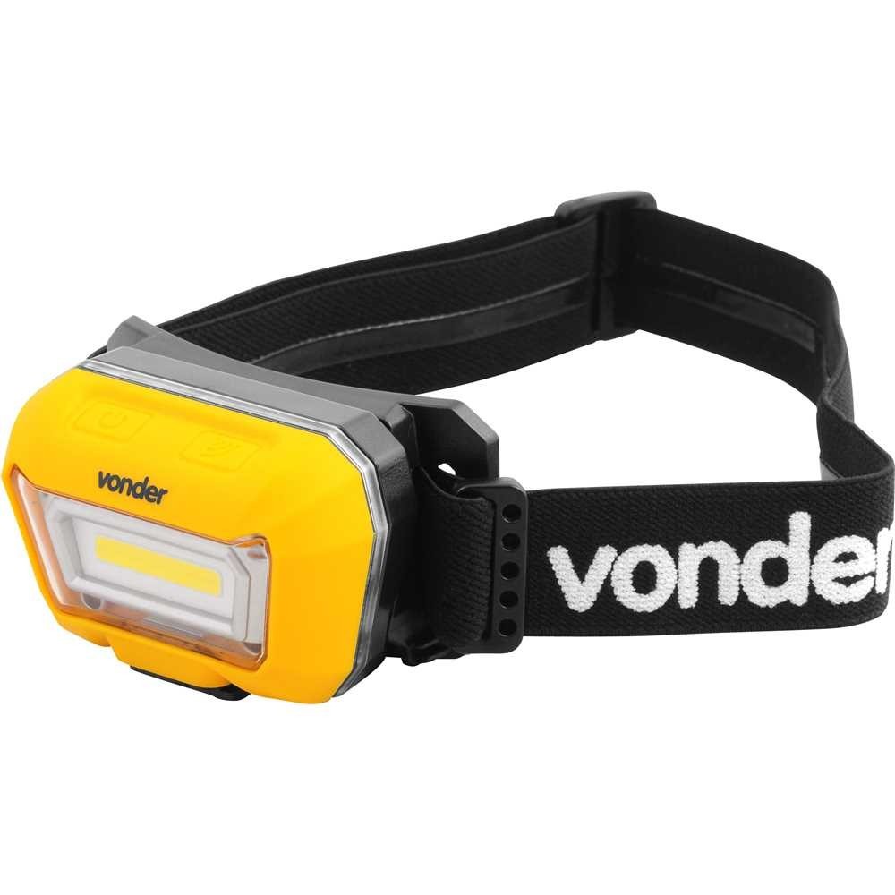 Lanterna de Cabeça Recarregável Led Cob Lcv300 Vonder