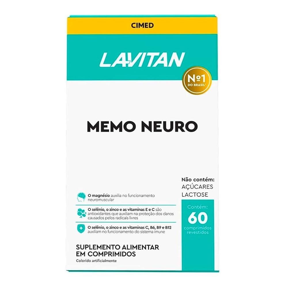 Lavitan Memória 60 Comprimidos em Oferta na Shopee