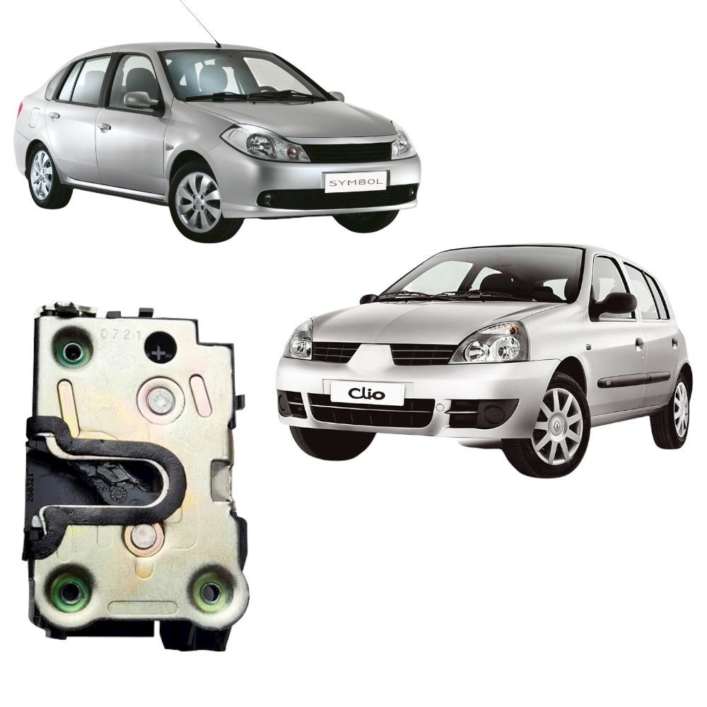 FECHADURA DA PORTA TRASEIRA PREDISPOSTA ELETRICA CLIO 1999 A 2016 SYMBOL 2009 A 2013