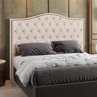 Cabeceira Cama Box Casal 140 cm P05 Grécia Linho Cru - Lyam Decor em Oferta na Shopee