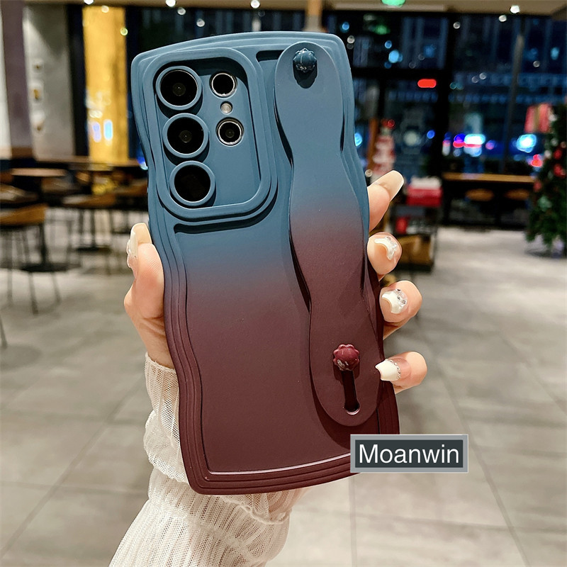 Capa De Celular De Onda Gradiente De Luxo Samsung Galaxy A13 A14 A15 A23 A24 A25 A33 A34 A35 A52 A53 A54 A55 A71 A72 De