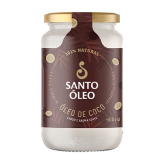 Óleo de Coco Extra Virgem Película 500ml - Santo Óleo em Oferta na Shopee