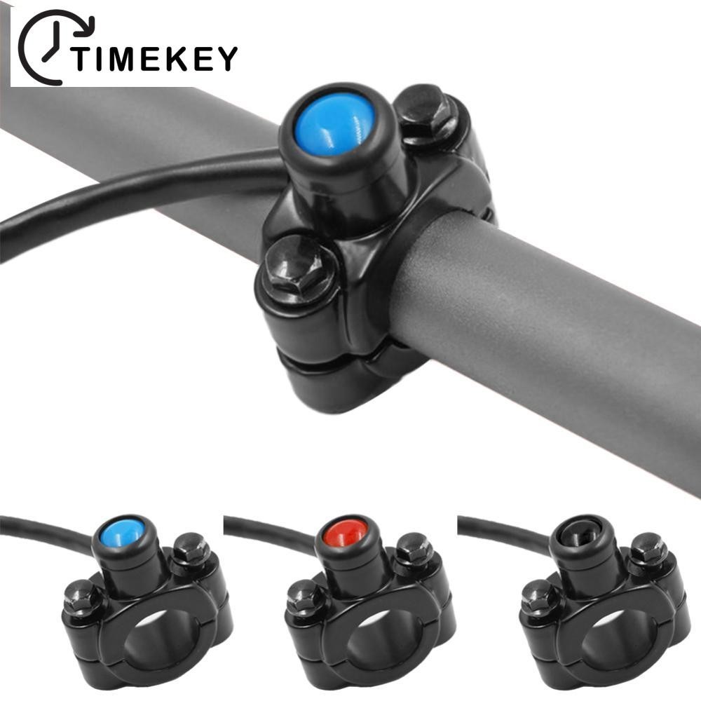 TKEY 22mm 7/8 " Interruptor De Motocicleta Com Barra De Direção Buzina Farol Estroboscópio Botão Momentâneo Acessórios J1R6