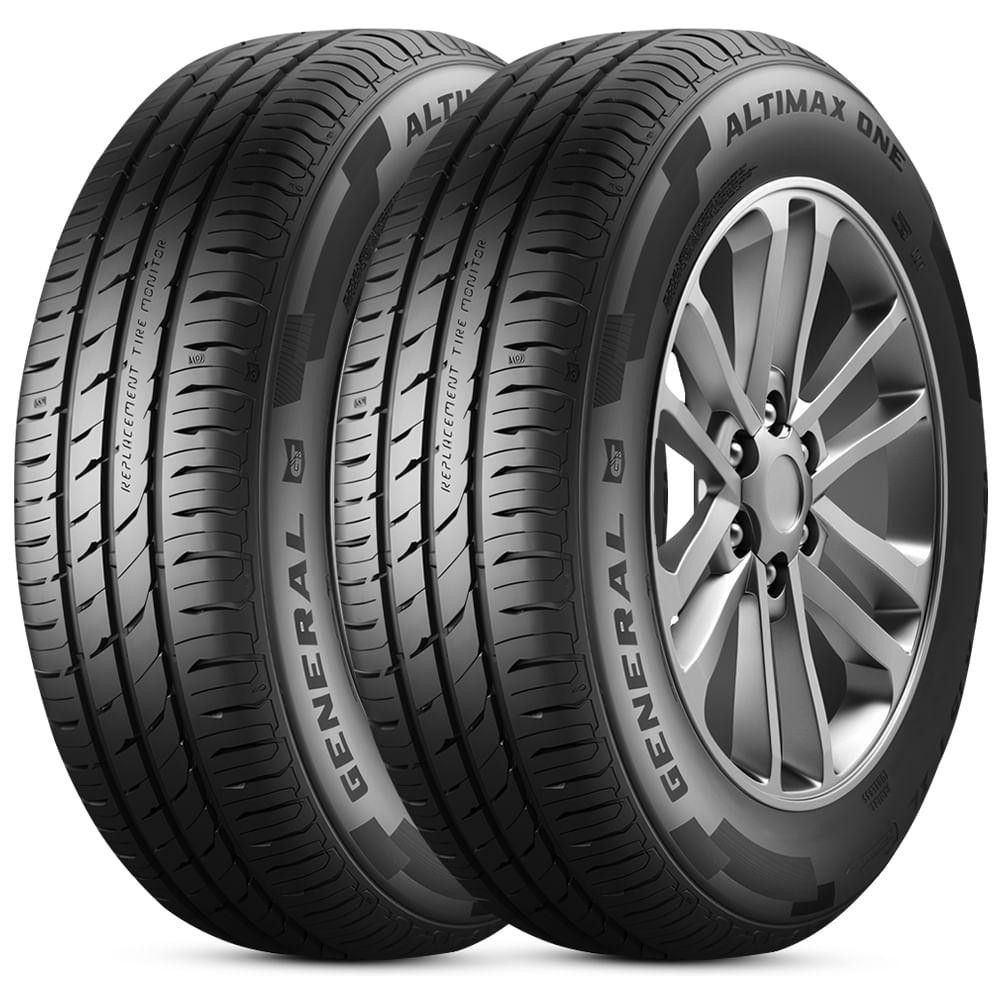 Kit 2 Pneu Aro 16 185/55R16 General by Continental 83V FR Al