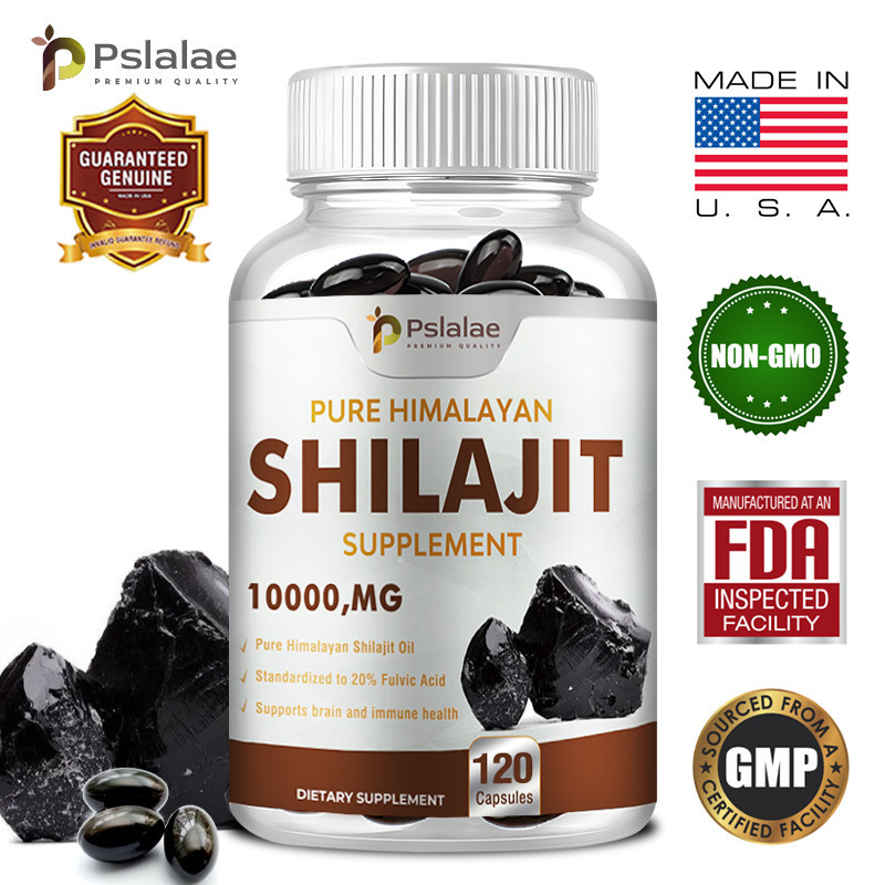 Fabricado Nos Eua-Extrato De Shilajit 1000 mg , 10 : 1 , Equivalente A 10.000