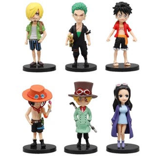 Action Figure Boneco Miniatura de One Piece Luffy Zoro Sanji Portgas D. Ace Sabo Nico Robin em Oferta na Shopee