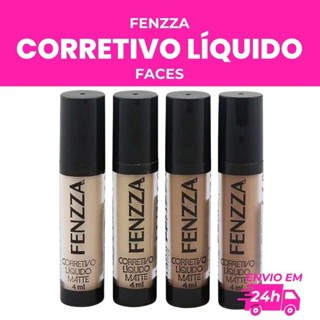 CORRETIVO LÍQUIDO MATTE FENZZA MAKE UP - 4ML em Oferta na Shopee