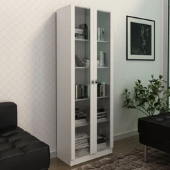 Armário para Escritório 2 Portas Branco Me4115 - Tecno Mobili