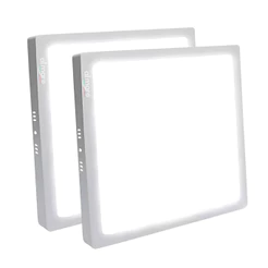 Kit 2 Painel Plafon Sobrepor Led 24w Bivolt - Branco Frio 6500k