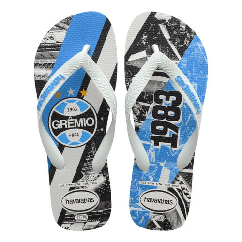 Chinelo Havaianas Top Time Grêmio Tricolor Gaúcho Feminino e Masculino
