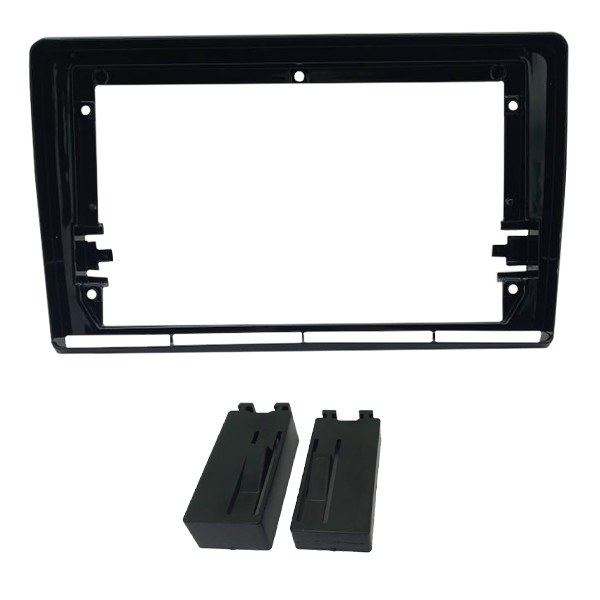 Moldura 9 Pol. Fiat Bravo G2 - 2010 à 2016 - Black Piano - Fiamon em Oferta na Shopee