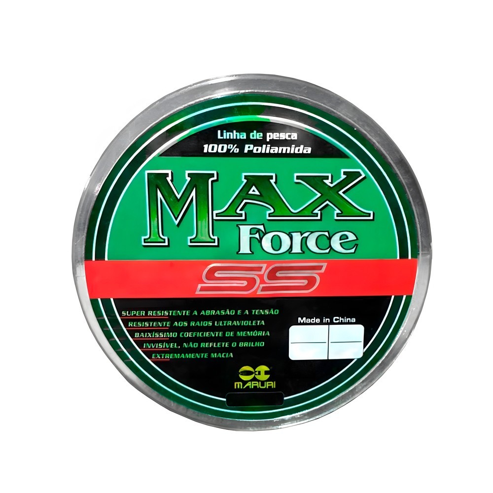 Linha de Pesca Monofilamento Max Force SS 300m - Maruri - Sports & Outdoors