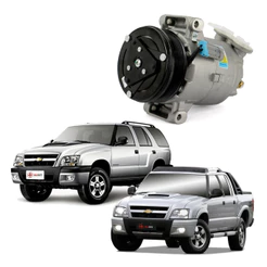 Compressor Ar Condicionado Blazer 6 PK S10 GM 2.4 2.5 Original Novo Diesel Etanol Gasolina Delphi
