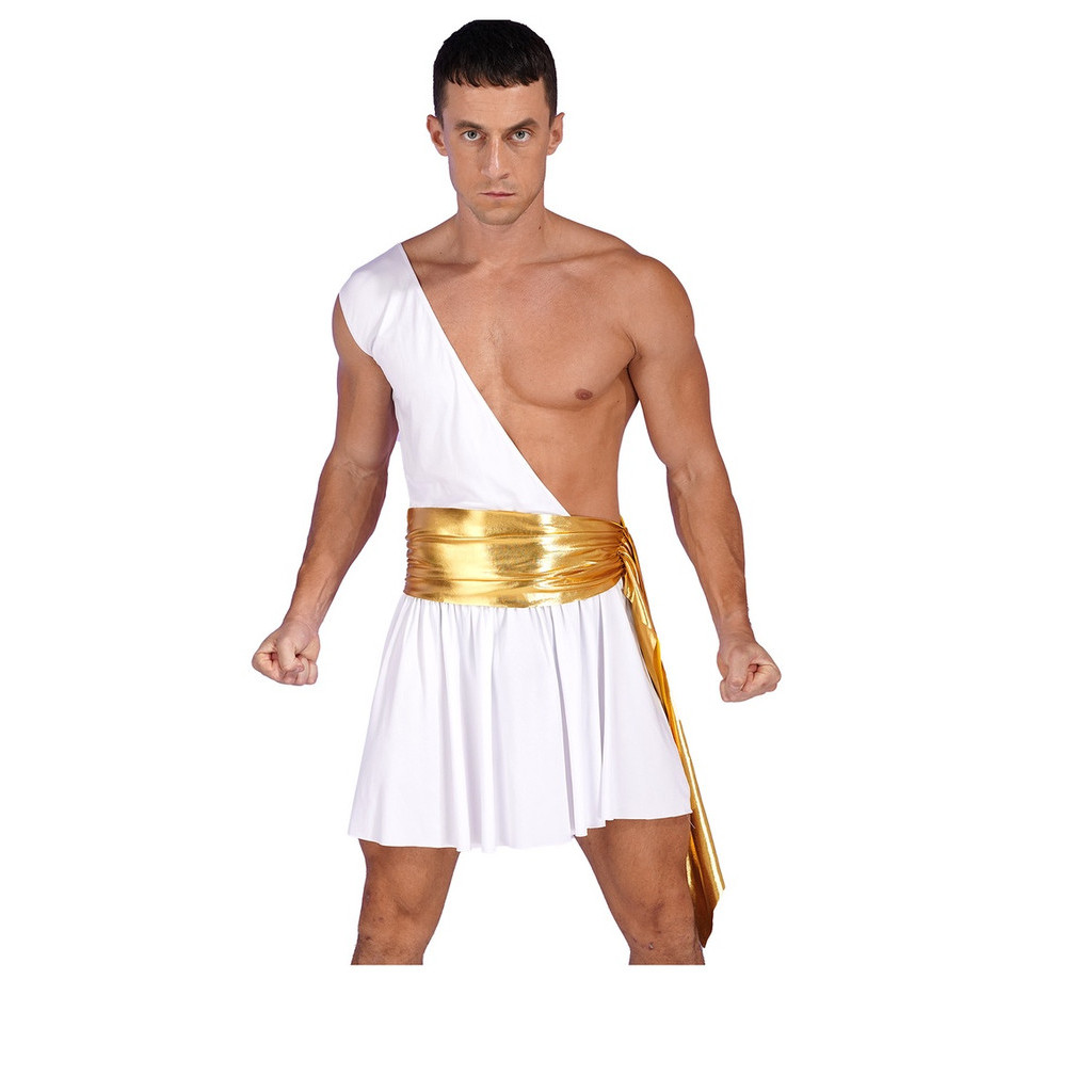 Fantasia Masculina Gladiador Romano Deus Grego Guerreiro U em Oferta na Shopee