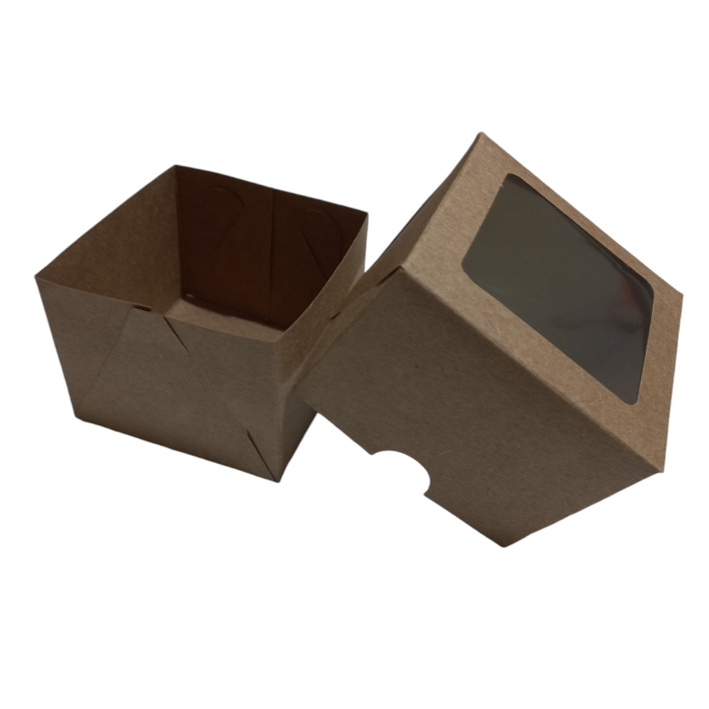 20 caixas 11x11x6 altura cor kraft doces presentes multiuso