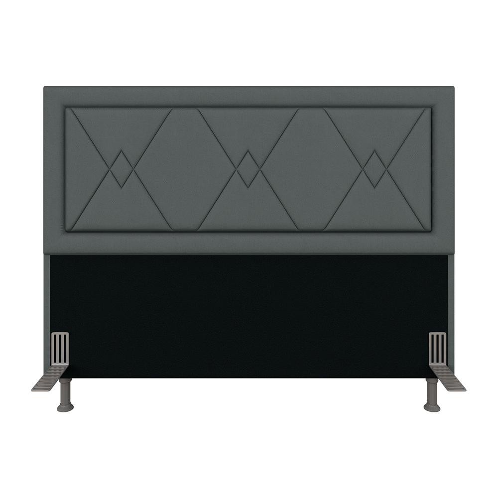 Cabeceira Estofada Para Cama Queen Valência Cinza - M. Arapongas em Oferta na Shopee