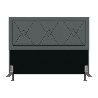 Cabeceira Estofada Para Cama Queen Valência Cinza - M. Arapongas em Oferta na Shopee