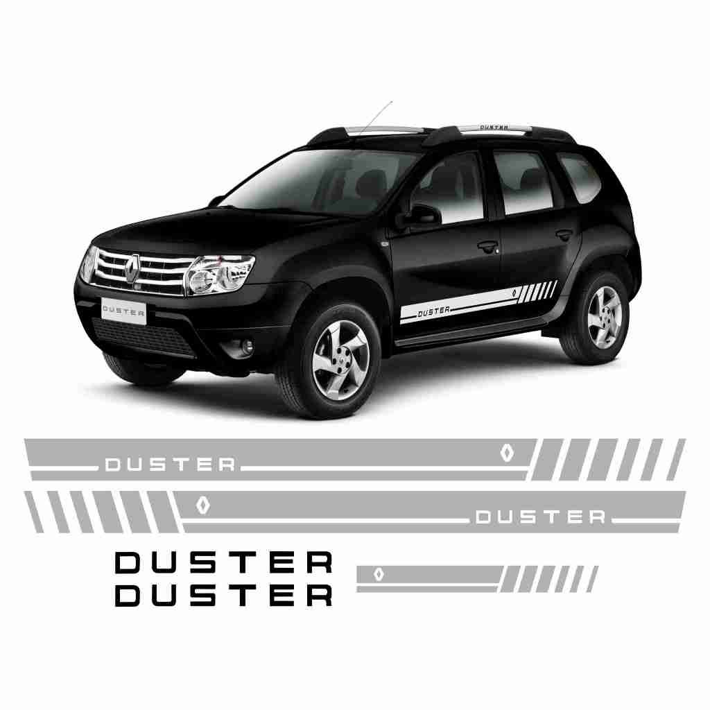 Adesivos Faixa Lateral E Traseira Hack Bagageiro Renault Duster Personalizado Sport Acessório Tuning Sticker 5 UND. RN32