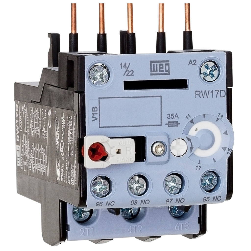Rele Sobrecarga Tripolar Rw17-1d3-D125 Ajuste 8-12,5A Weg