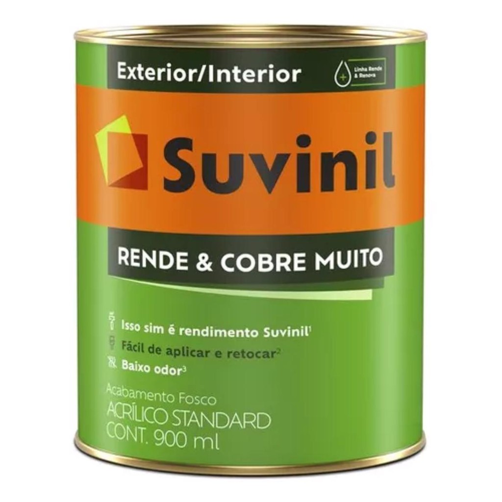 TINTA RENDE E COBRE MUITO BRANCO SUVINIL 900ML em Oferta na Shopee