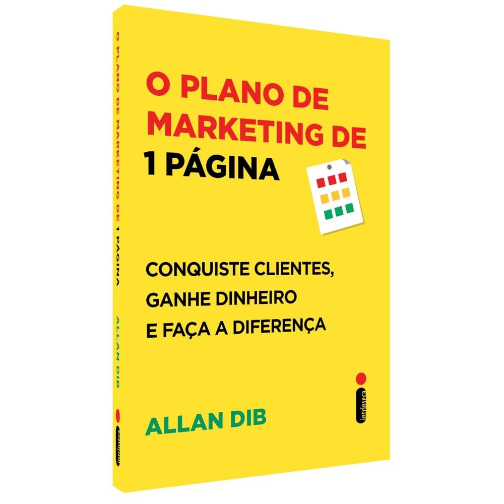 O plano de marketing de 1 página autor Allan Dib