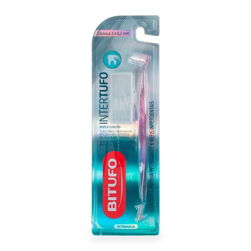 Escova de Dente Bitufo Intertufo Cilíndrica 3mm em Oferta na Shopee