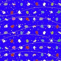 125 SACOS EXPRESS P/OVO DE PÁSCOA COELHOS AZUL OVO PÁSCOA 100G A 150G - 24X24 CM INOVE
