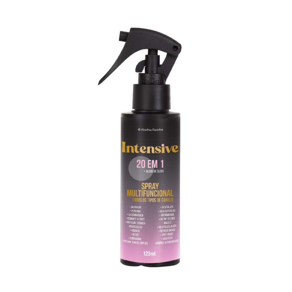 Spray Capilar Multifuncional 20 Em 1 Intensive Tudo Que Seu Cabelo Precisa Em Um Único Produto Abelha Rainha 130ml