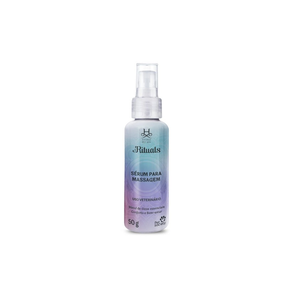 Sérum para Massagem Hydra Pet Spa Rituals Para Pets Cães e Gatos Com Óleos Essenciais 50g