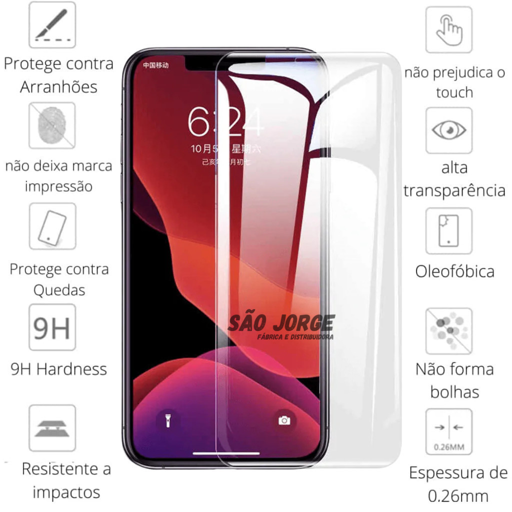 Kit 3x Película Para Xiaomi de Hidrogel HD Poco 9 Lite F6 X6 X5 F5 Redmi Note 11 12 13 Pro Plu