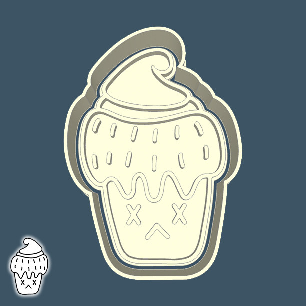 Cortador de Biscoito COMIDA E BEBIDAS - CUPCAKE