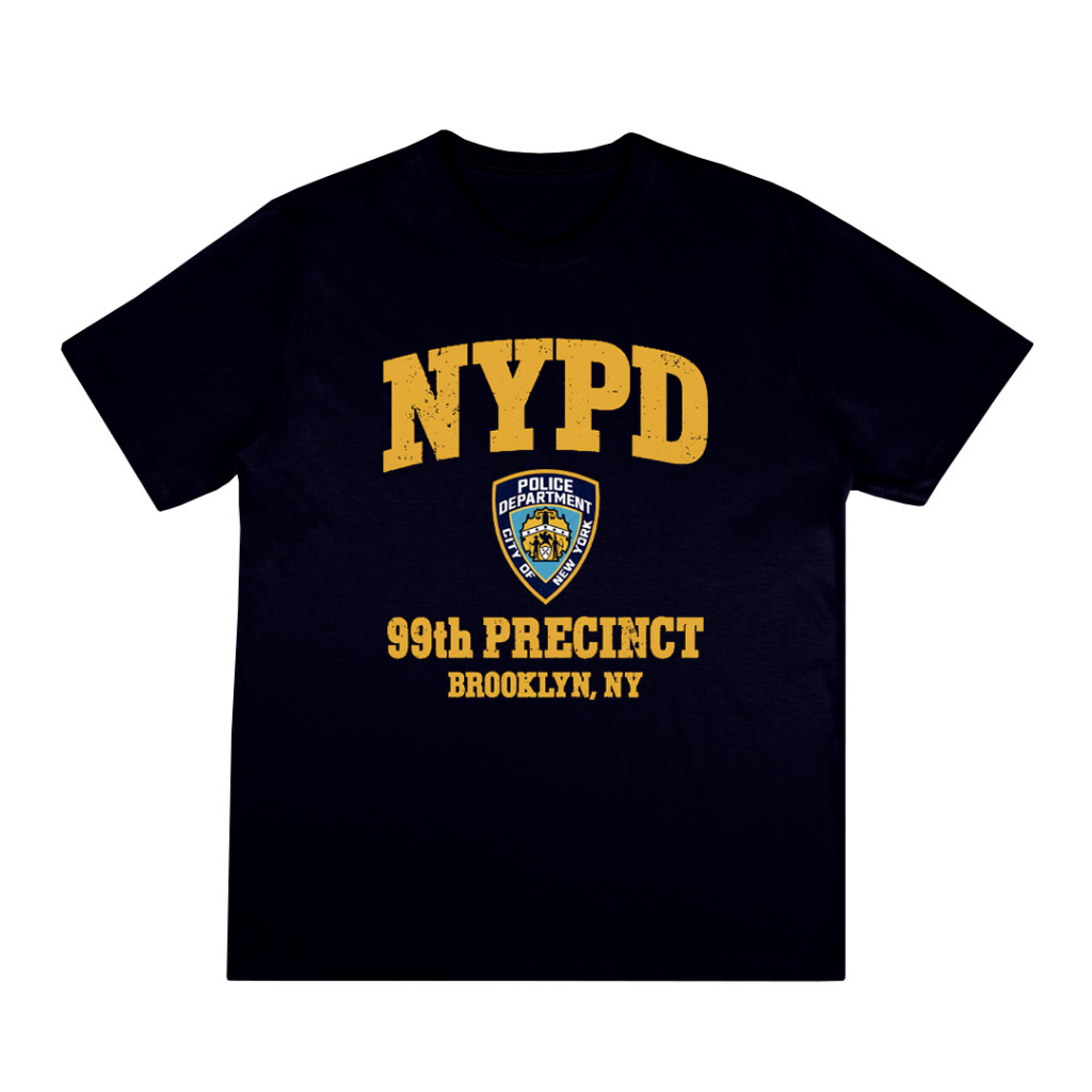 Brooklyn 99 Nine-nine NYPD Camiseta Básica impressão DTF  Algodão Fio 30.1 Penteado Zero Encolhimento