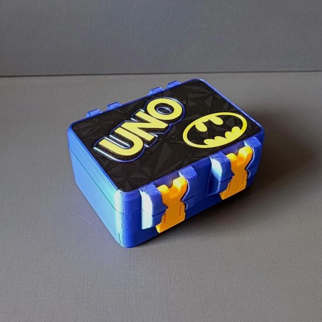 Caixa Jogo De Cartas Uno Batman Protetor Organizador Baralho
