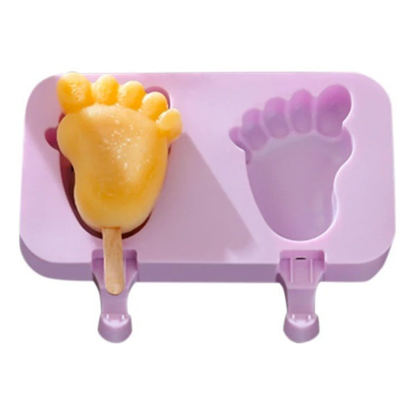 Forma Molde Pegada Para Picolé Em Silicone Pegada