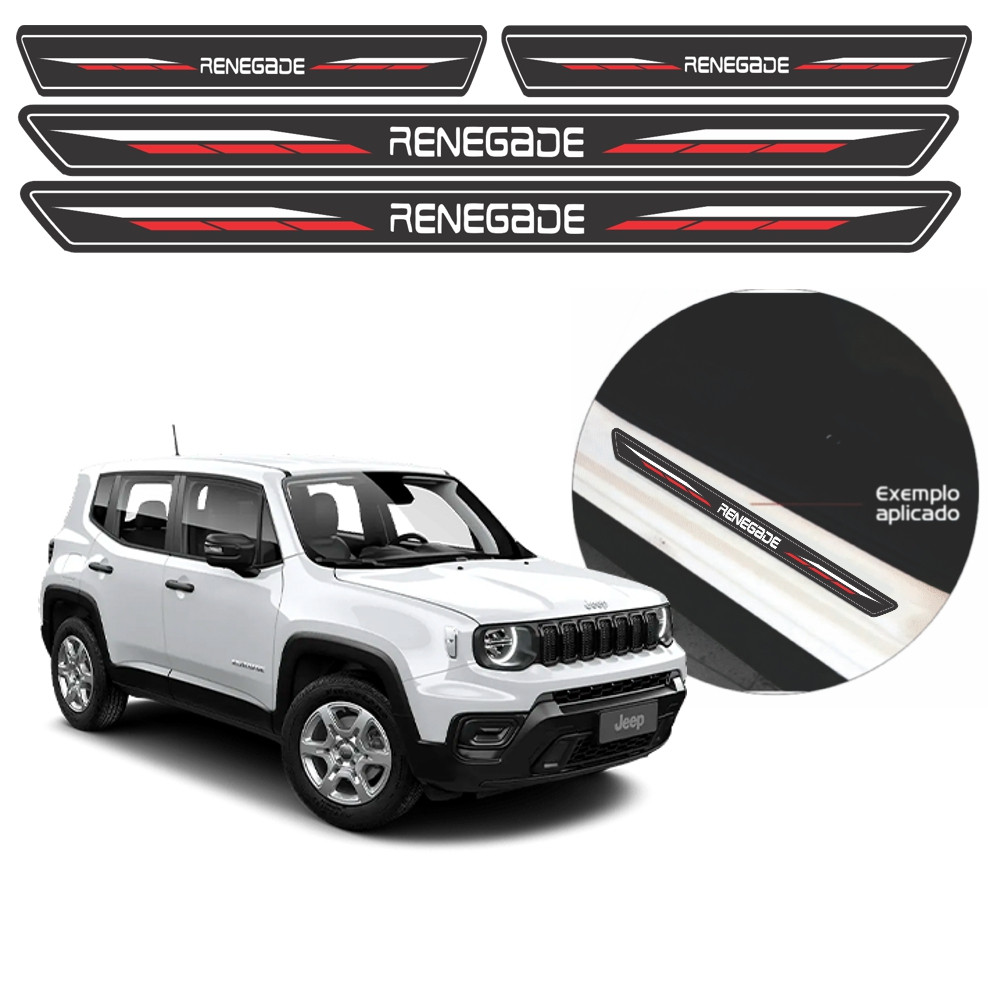 Soleira Adesiva JEEP RENEGADE  Modelo Exclusive Tuning - Selecione o Modelo