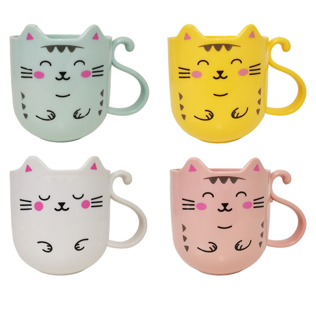 Caneca de Gato 360ml em Plástico Resistente em Oferta na Shopee