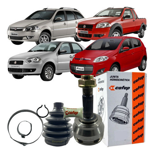 Junta Homocinética Fiat Siena Strada Palio 2009 A 2015 em Oferta na Shopee