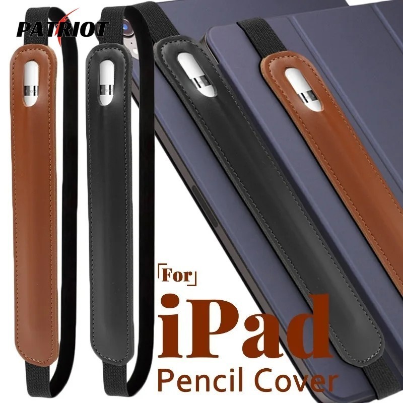 Compatível Com Lápis Apple-Bolsa De Couro PU-Estojo Protetor Para Caneta Stylus-Manga Fita Elástica-Universal , Business , Luxury Notebook