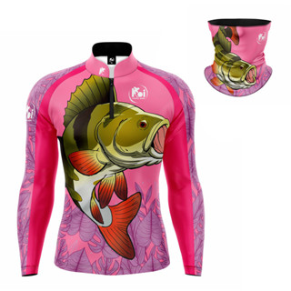 Kit Camiseta Blusa Camisa + Balaclava Pesca Perca Com Proteção Uv50+ em Oferta na Shopee