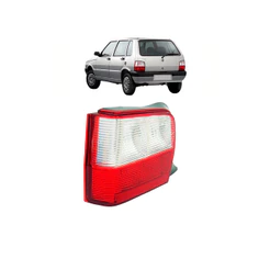 Lanterna Traseira Uno 2005 2006 2007 2008 2009 2010 Bicolor Re Cristal Lado Esquerdo Motorista