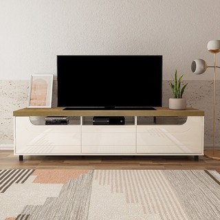 Rack para TV até 75 Polegadas 2m Mercury Pinho/Off White em Oferta na Shopee